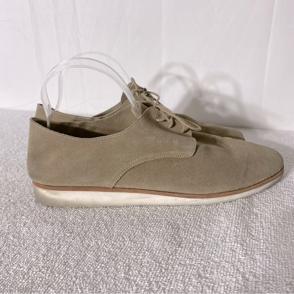 Nisolo UC Beigs Suede Lace Up Round Toes Shoes 10